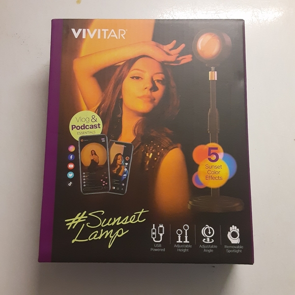 Vivitar Other New Vivitar Sunset Lamp Vlogging Light Selfie Light